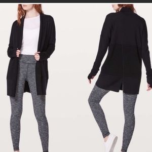 Lululemon Sit in Lotus Split Back Wrap Cardigan Sweater
